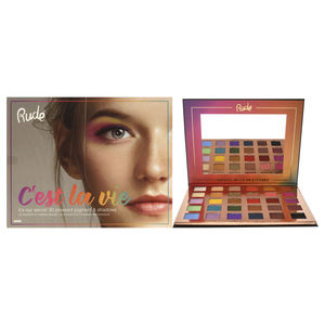 Cest La Vie 30 Eyeshadow Palette by Rude Cosmetics for Women- 1.13 oz Eye Shadow